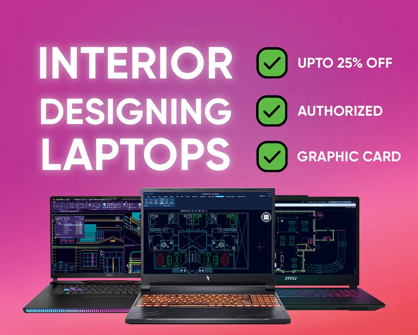 Interior Designing Laptops - Online IT